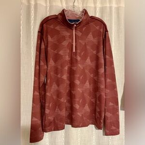 Men’s Robert Graham pullover top. Mauve/deep pink. Sz. L